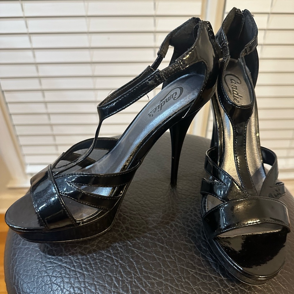 Candie's Glossy Black High Heels!🖤 Best Offer Accepted!